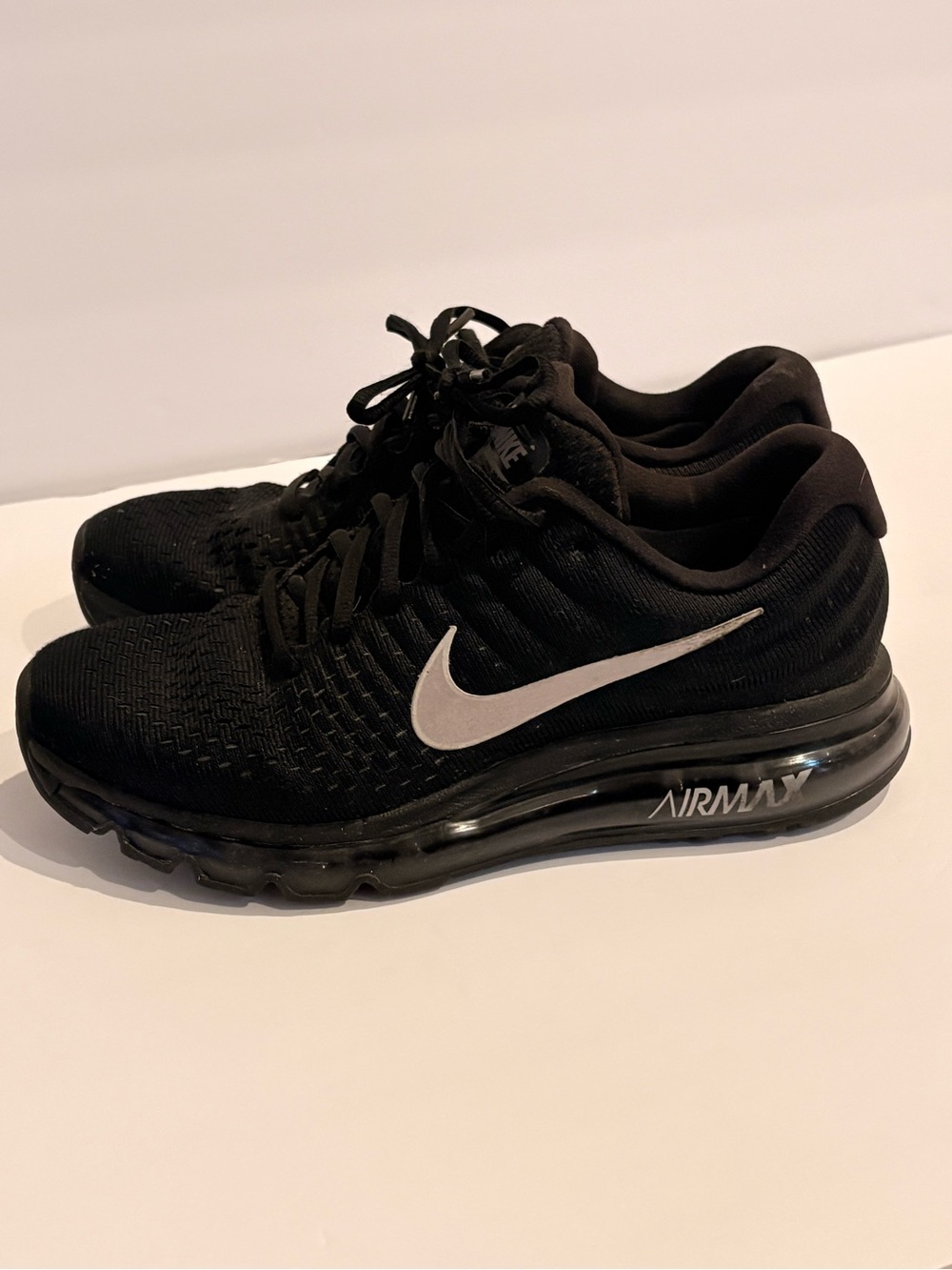 Nike Women’s Black Athletic Air Max with White Swoosh